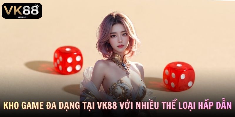 Kho game đa dạng tại VK88 với nhiều thể loại hấp dẫn